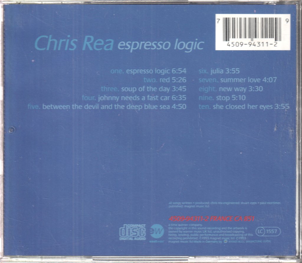 Chris Rea - Espresso Logic - Cd