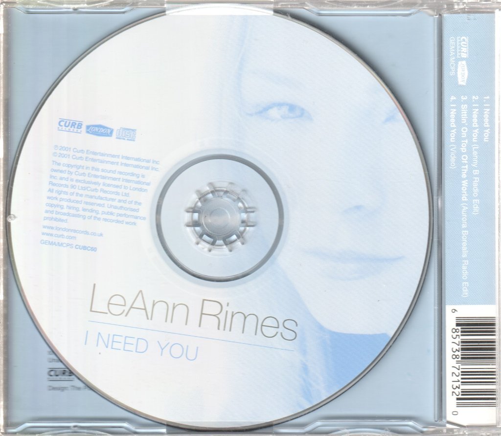 Leann Rimes - I Need You - Cd