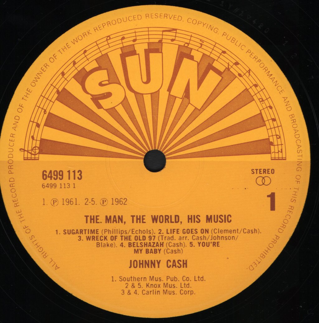 Johnny Cash - Man The World His Music - Double Lp
