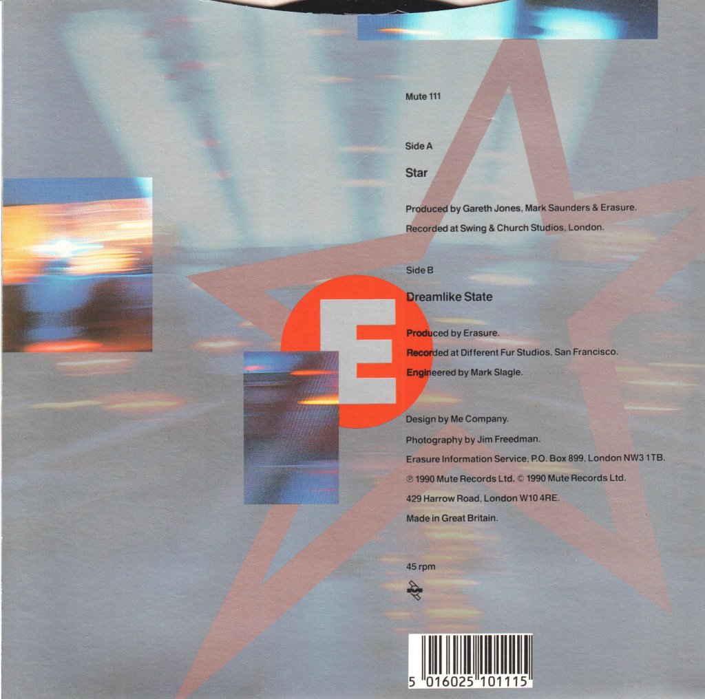 Erasure - Star - 7 Inch