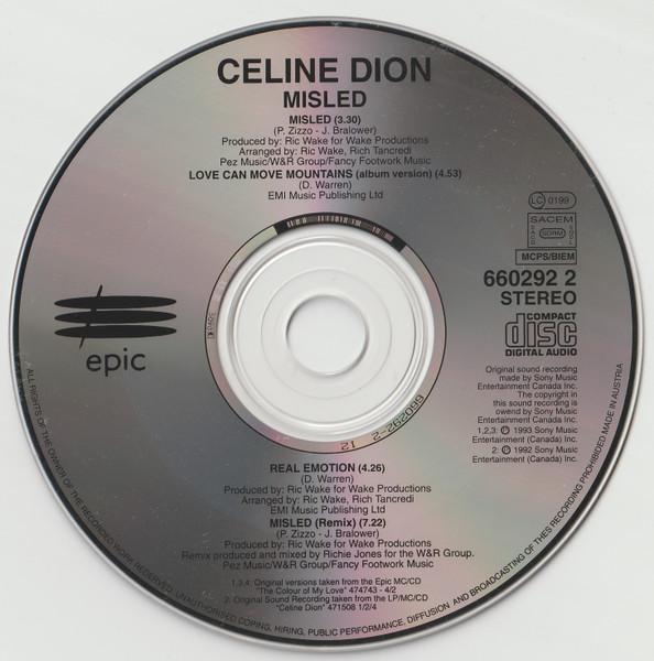 Celine Dion - Misled - Cd