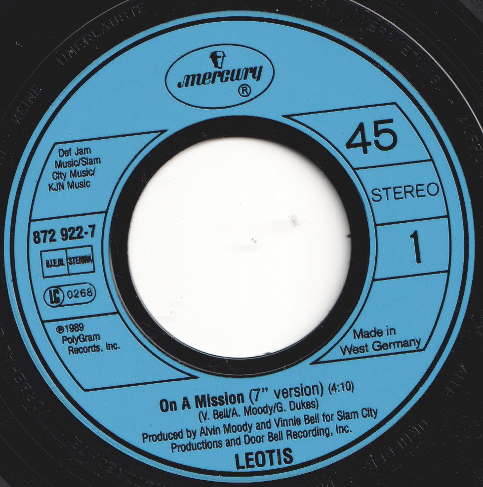 Leotis - On A Mission - 7 Inch