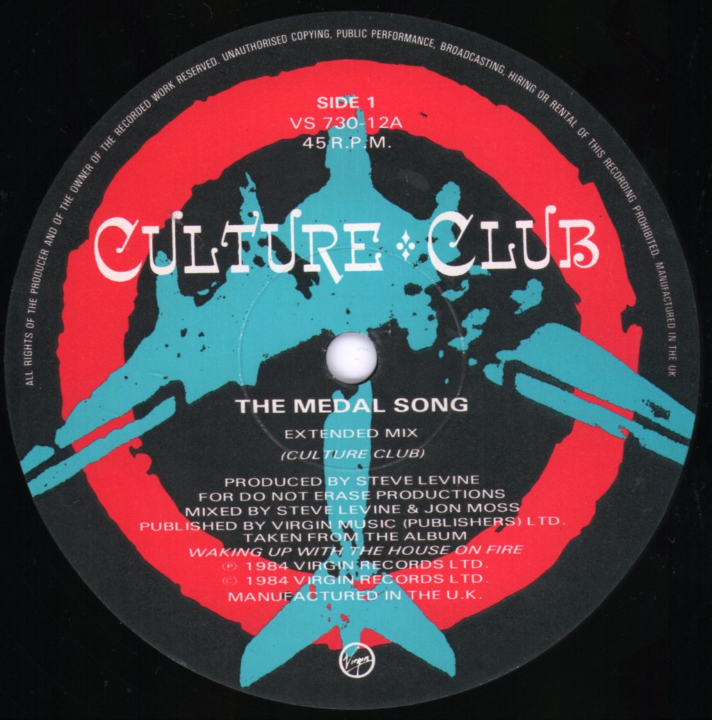 Culture Club - Medal Song - 12 Inch