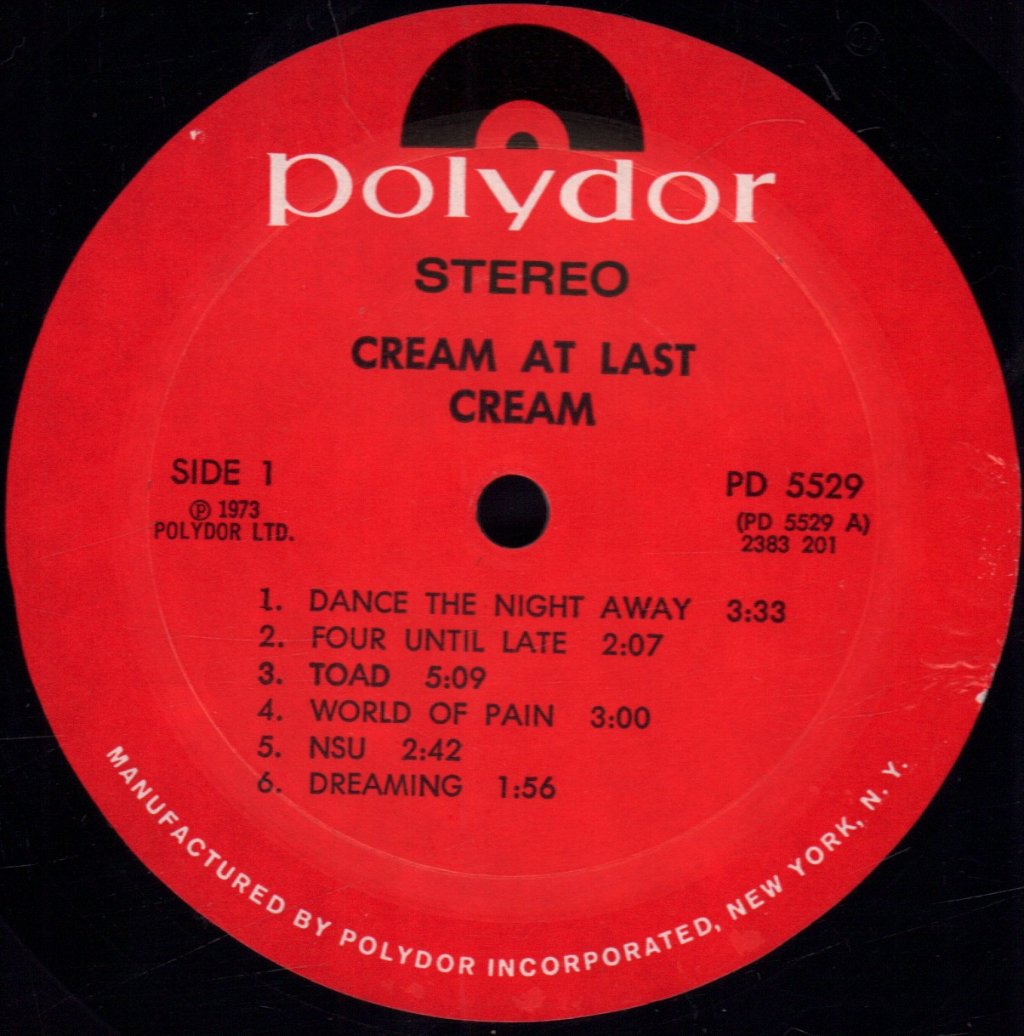 Cream - Off The Top - Lp