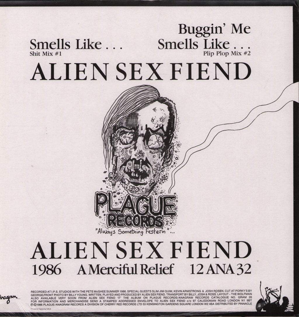 Alien Sex Fiend - Smells Like - 12 Inch