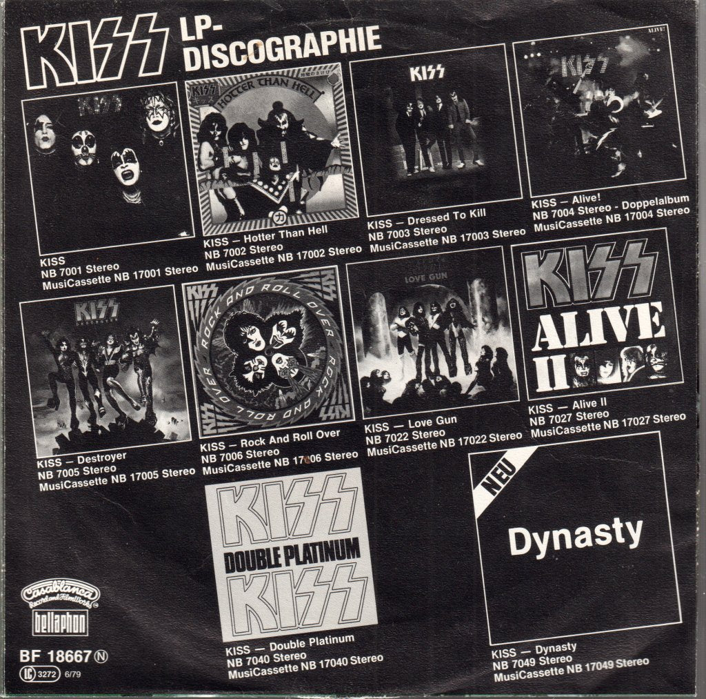 Kiss - I Was Made For Lovin' You - 7 Inch