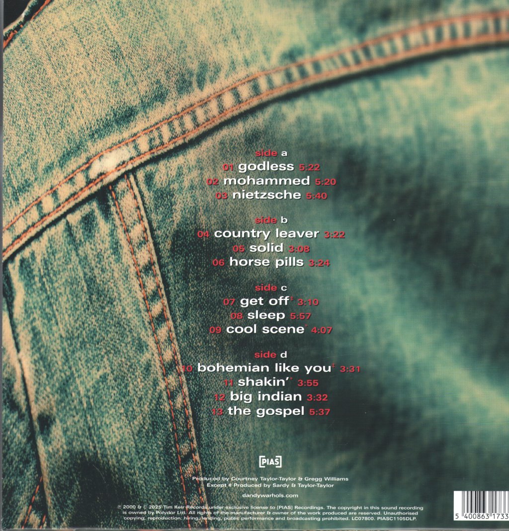 Dandy Warhols - Thirteen Tales From Urban Bohemia - Double Lp