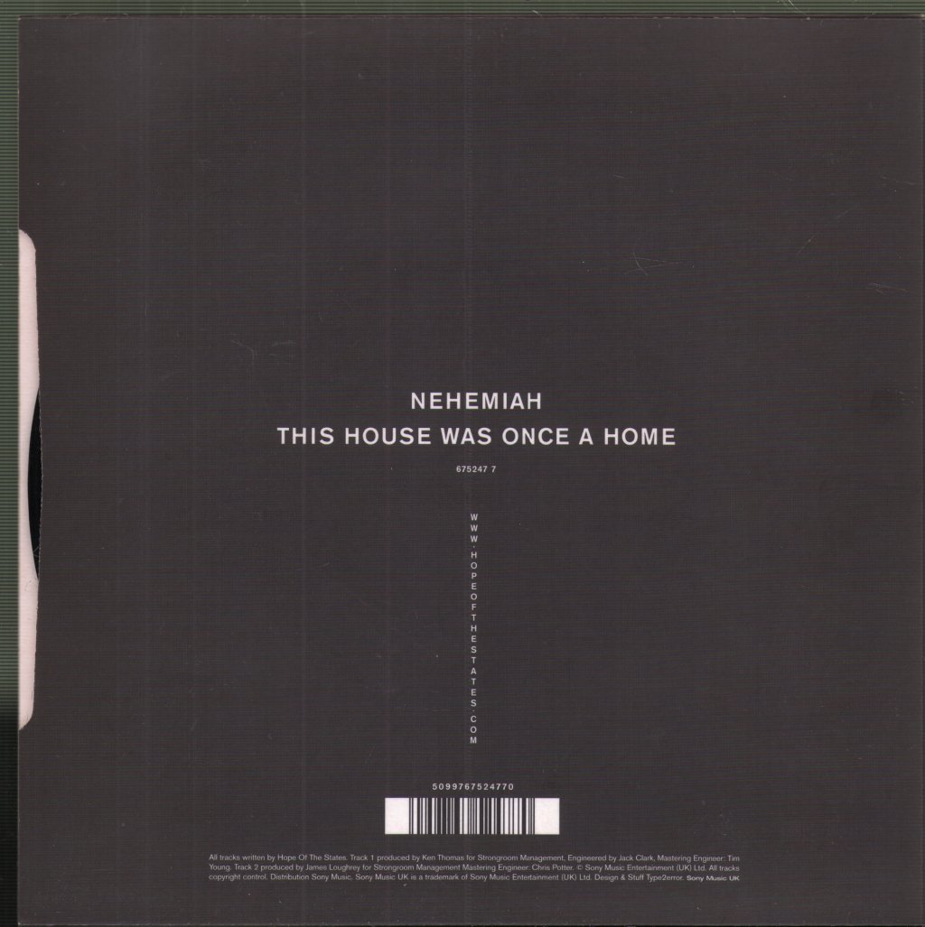 Hope Of The States - Nehemiah - 7 Inch