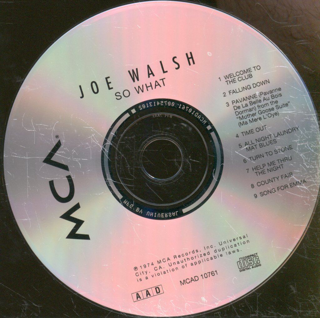 Joe Walsh - So What - Cd