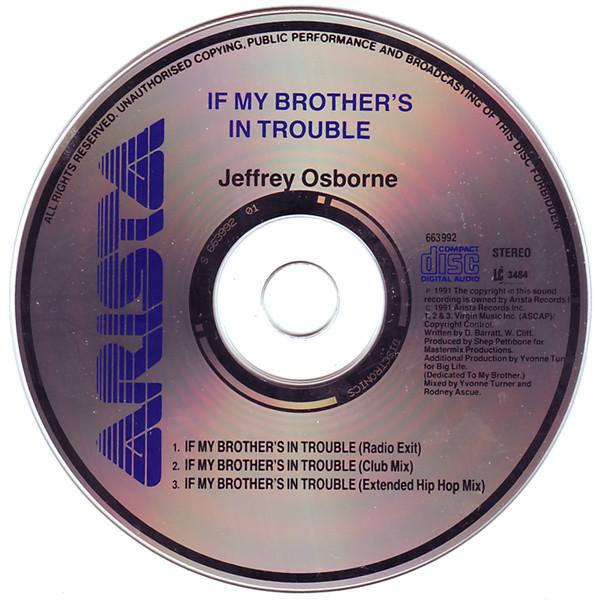 Jeffrey Osborne - If My Brother's In Trouble - Cd
