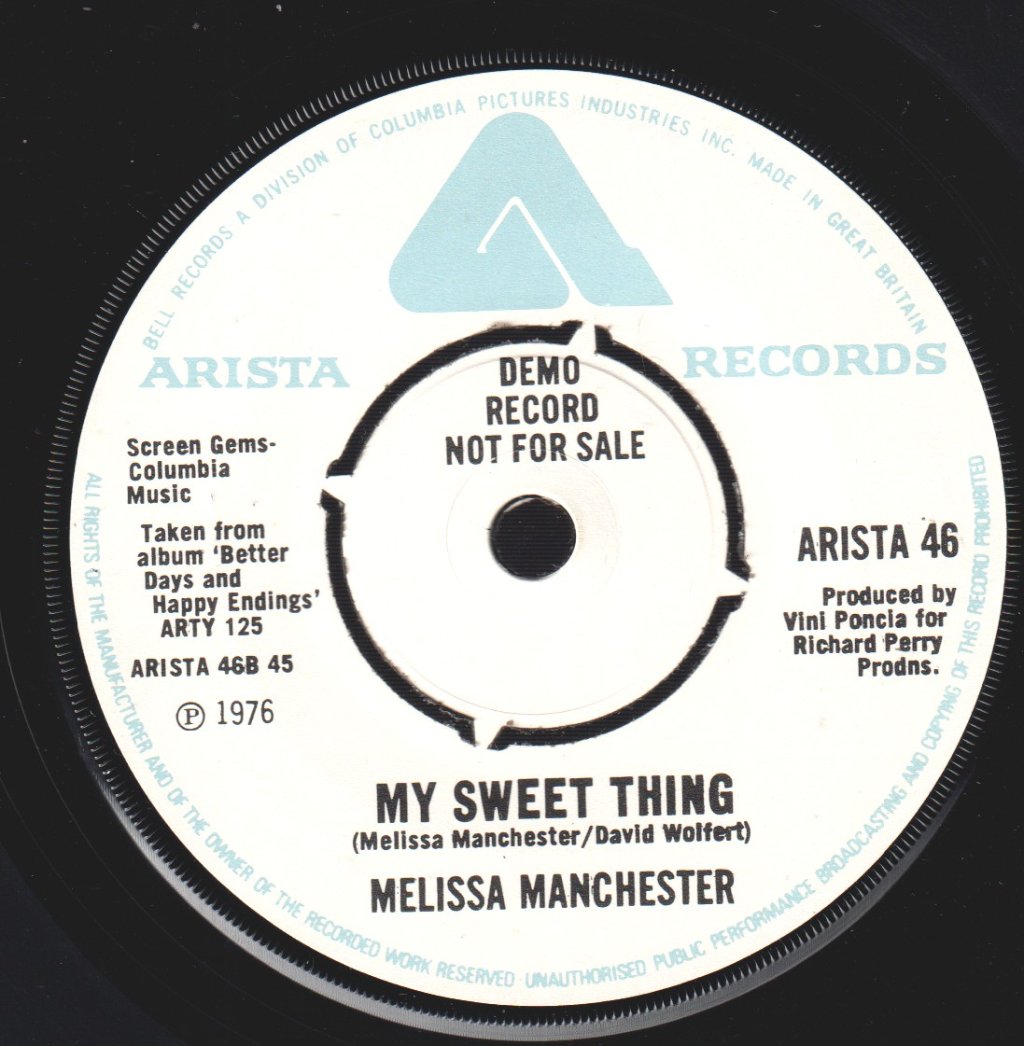Melissa Manchester - Just You And I - 7 Inch