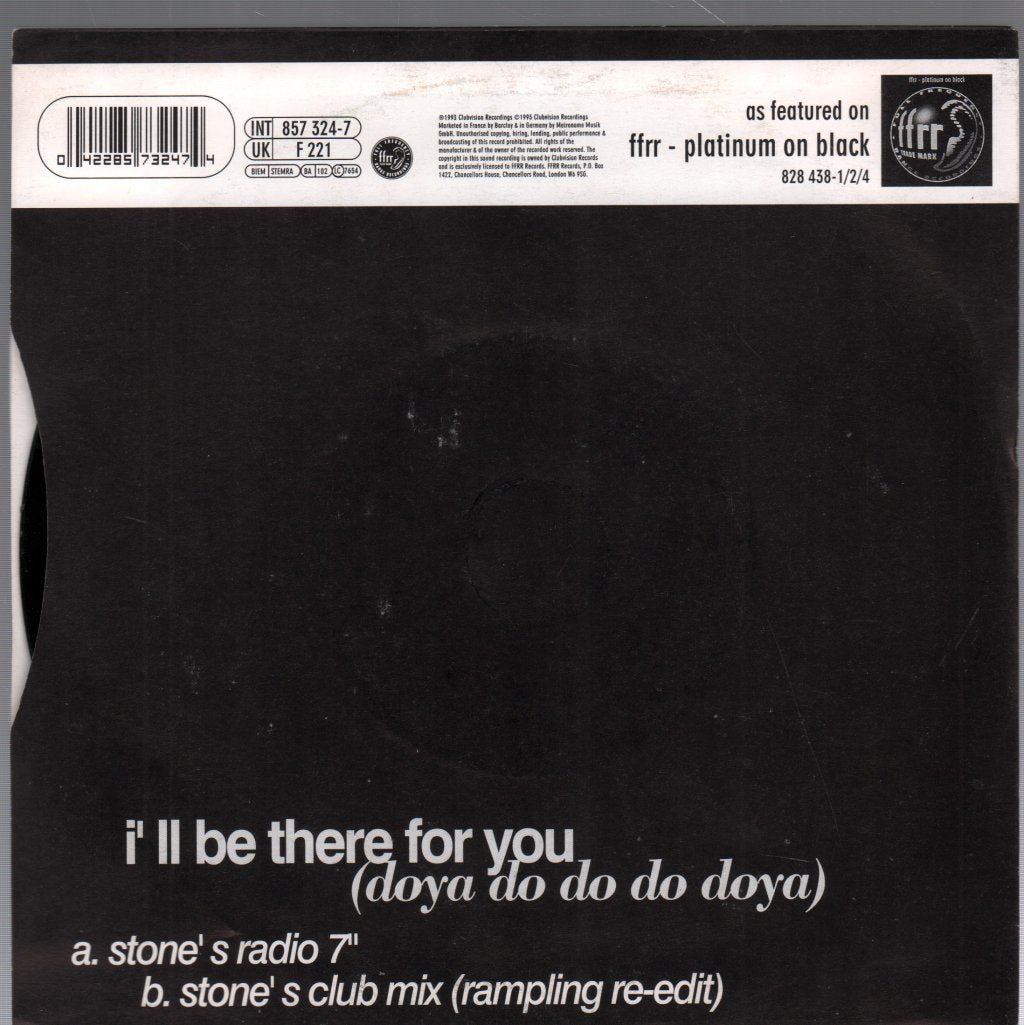 House Of Virginism - I'll Be There For You (Doya Do Do Do Doya) - 7 Inch