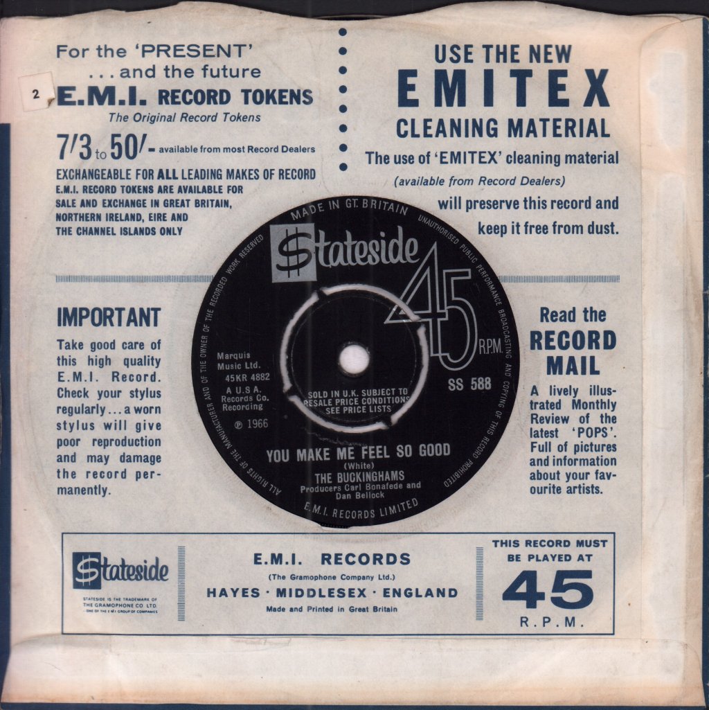 Buckinghams (Us) - Kind Of A Drag - 7 Inch