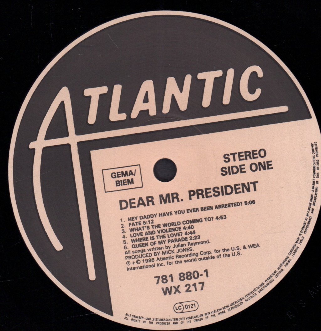 Dear Mr President - Dear Mr President - Lp