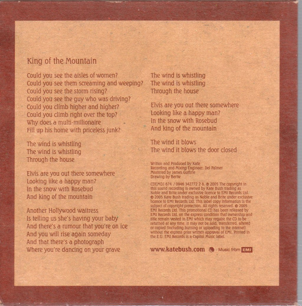 Kate Bush - King Of The Mountain - Cd