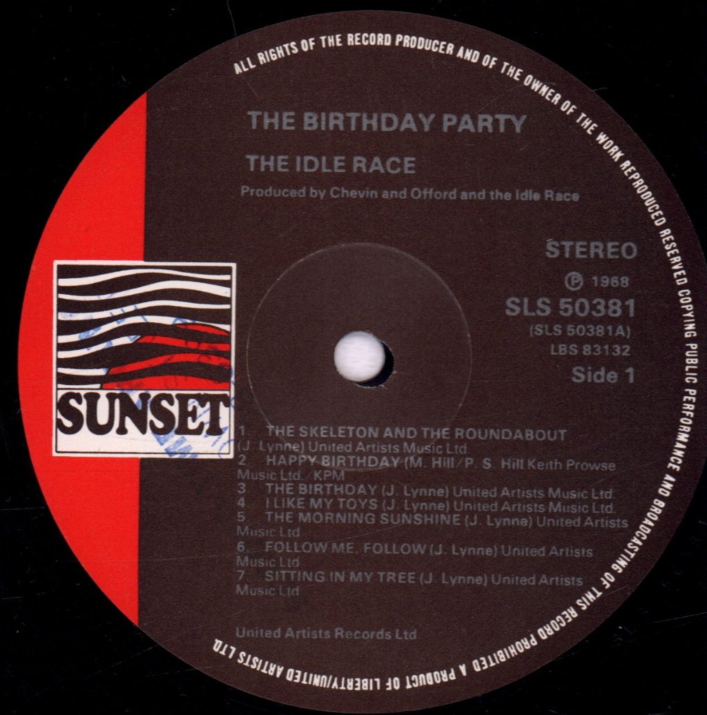 Idle Race - Birthday Party - Lp
