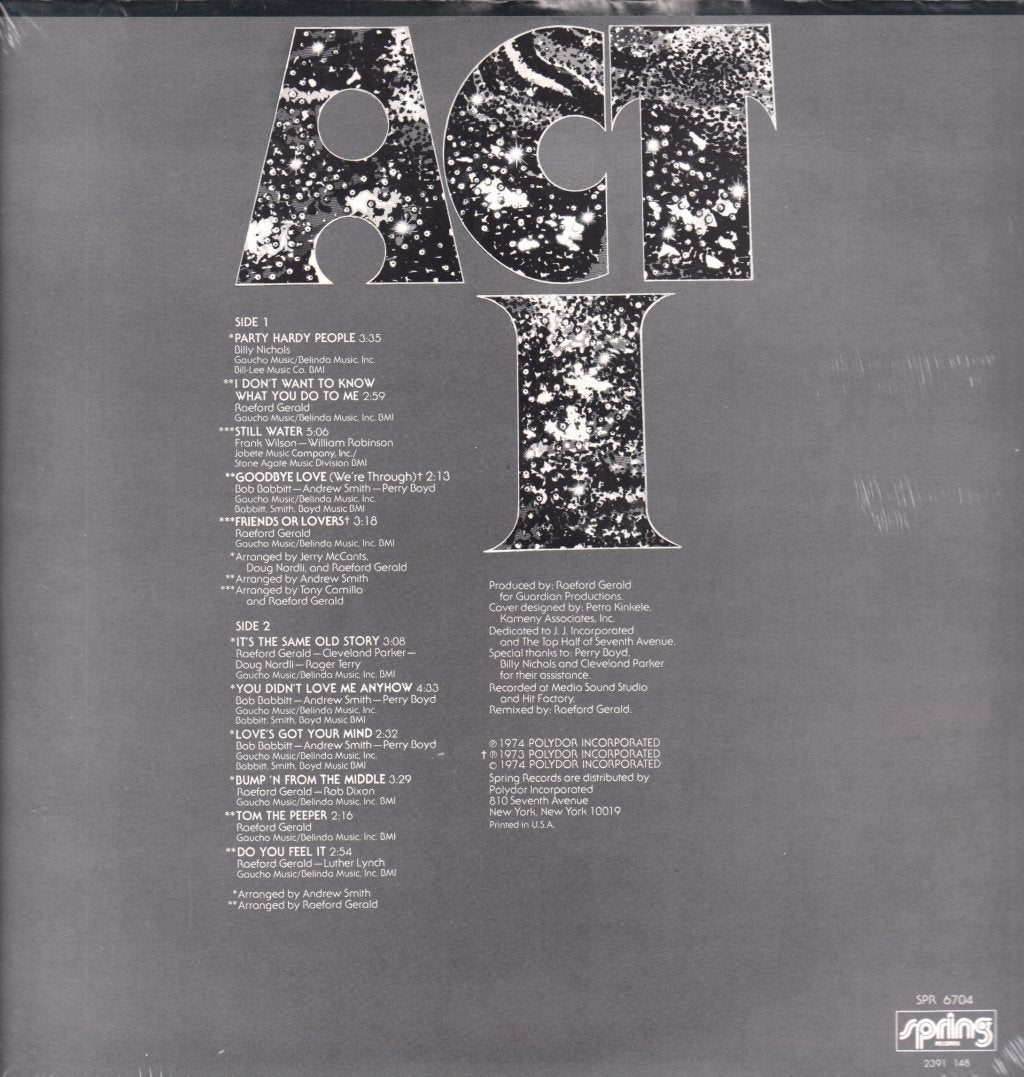 Act 1 - Act 1 - Lp