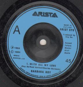 Barbara Roy - With All My Love - 7 Inch