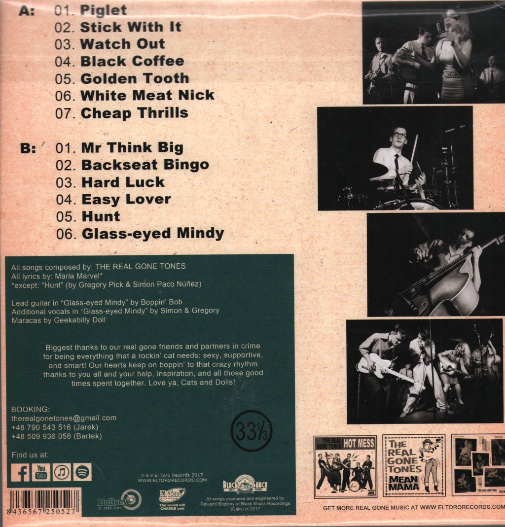 Real Gone Tones - Backseat Bingo - Lp