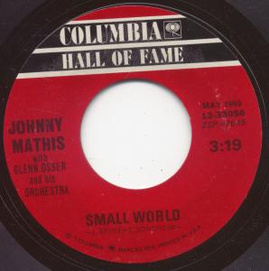 Johnny Mathis - Small World - 7 Inch
