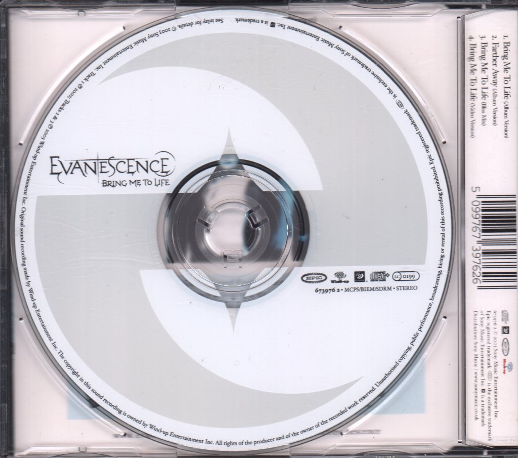 Evanescence - Bring Me To Life - Cd