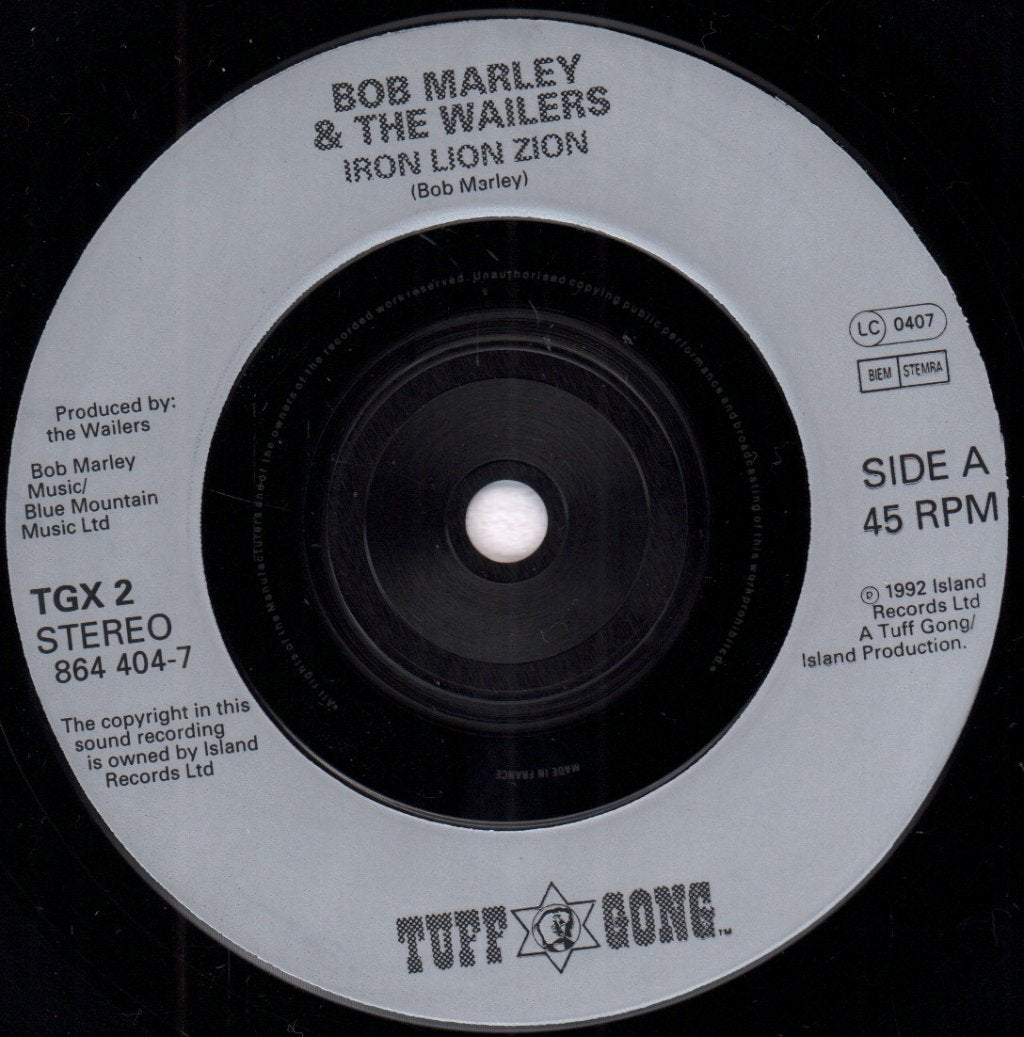 Bob Marley - Iron Lion Zion - 7 Inch