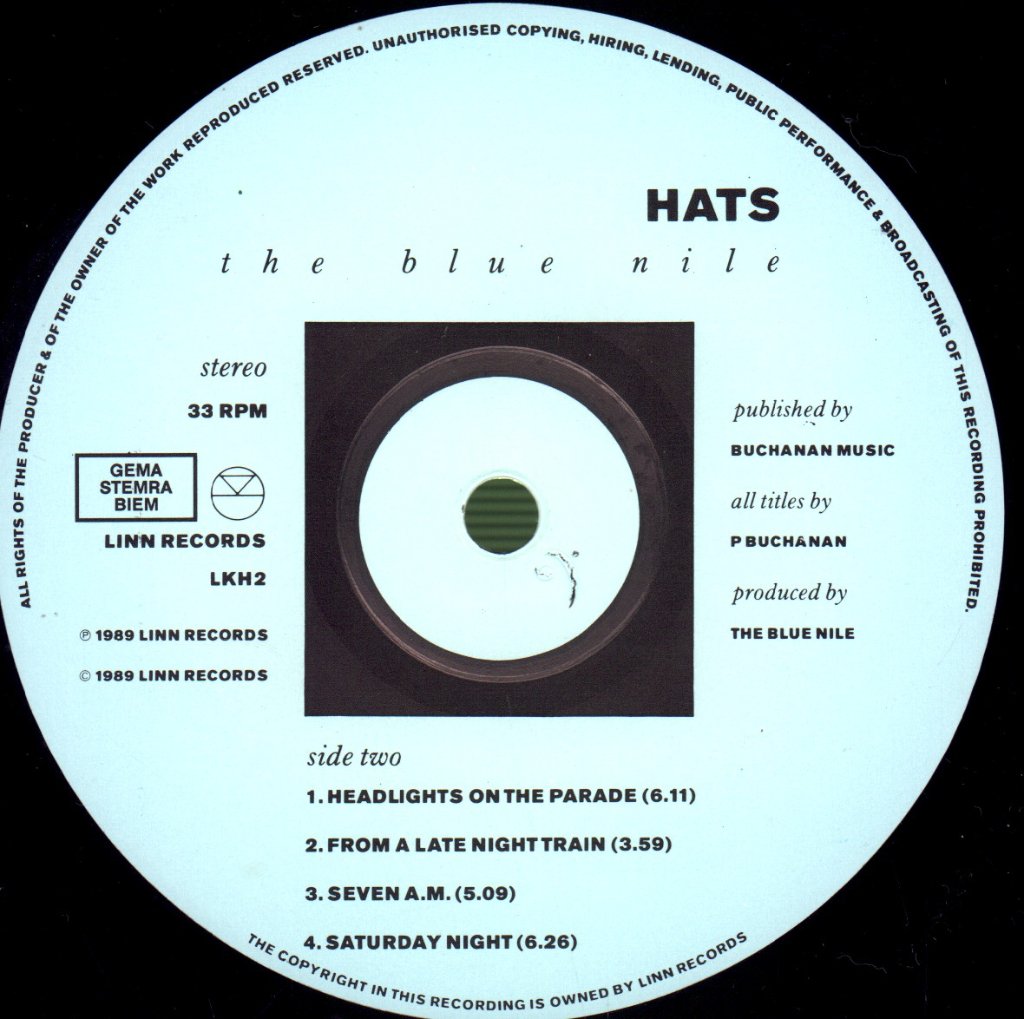 Blue Nile - Hats - Lp