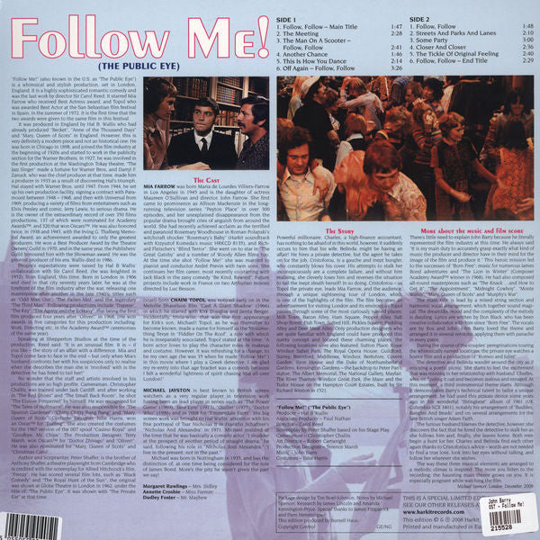 John Barry (Soundtracks) - Follow Me - Lp