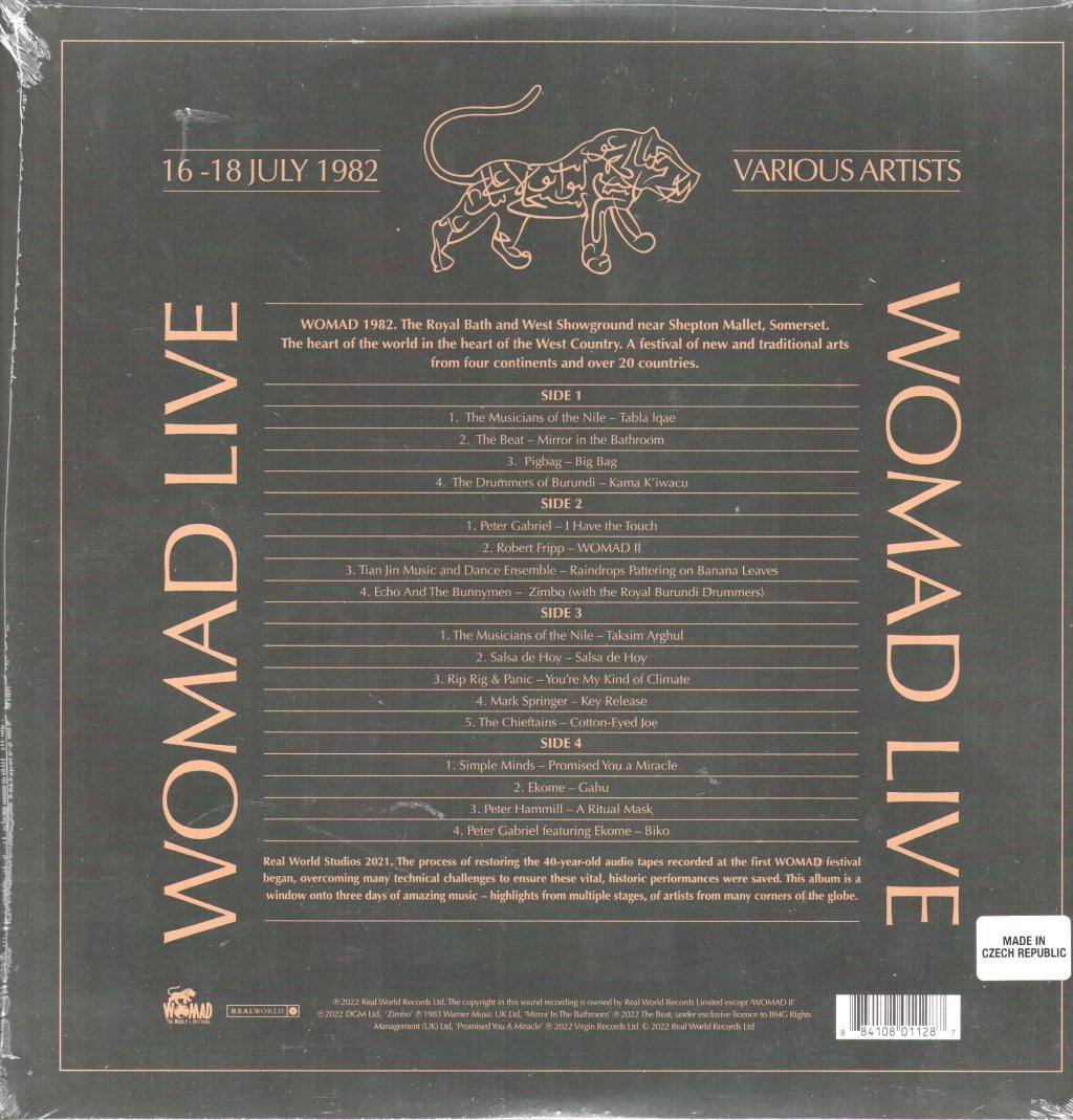 Various Artists - Live At Womad 1982 - Double Lp