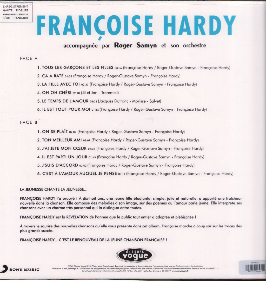 Françoise Hardy - Tous Les Garçons Et Les Filles - Lp