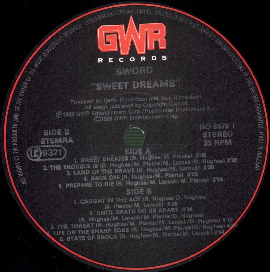 Sword - Sweet Dreams - Lp