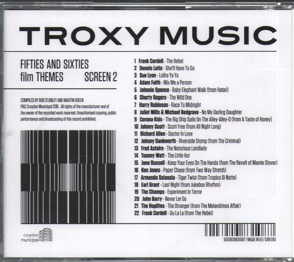 Various Artists - Troxy Music (Fifties And Sixties Film Themes - Screen 2) - Cd