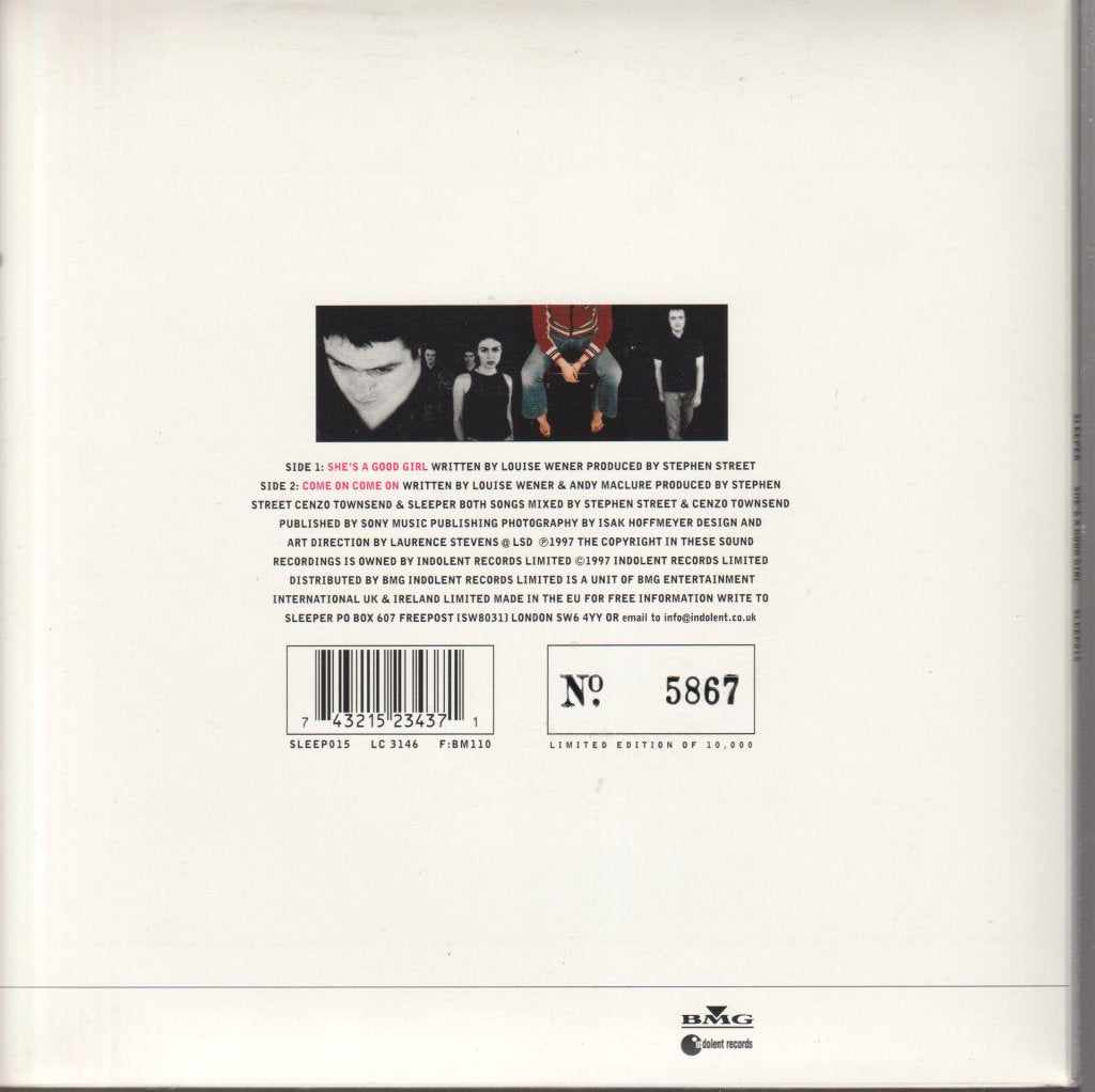 Sleeper (Indie Band) - She's A Good Girl - 7 Inch