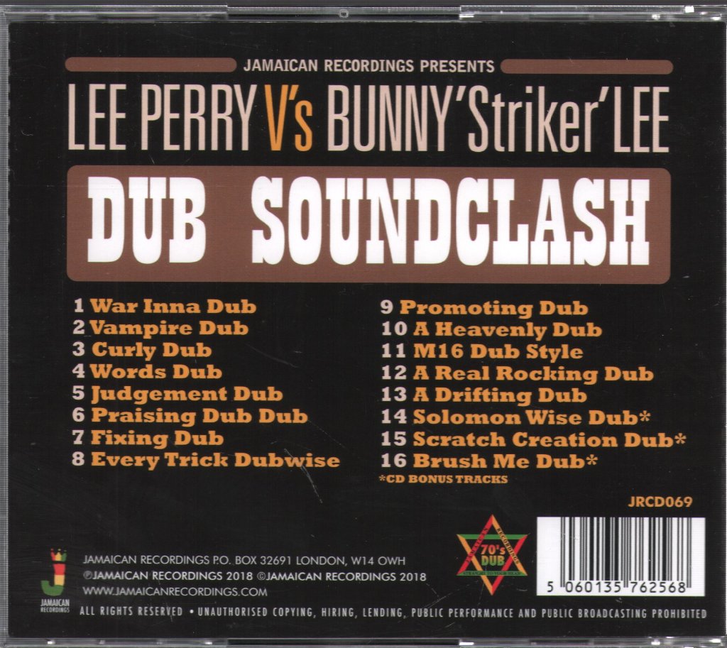Lee Perry Vs. Bunny 'Striker' Lee - Dub Soundclash - Cd
