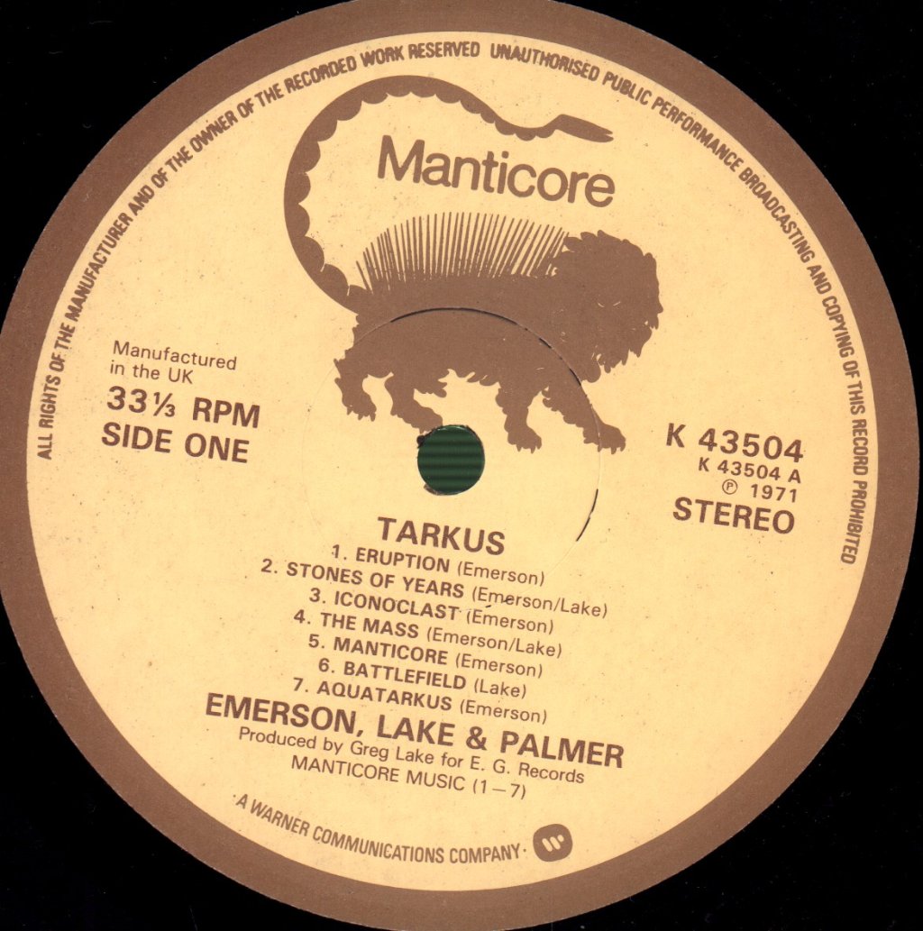 Emerson Lake And Palmer - Tarkus - Lp