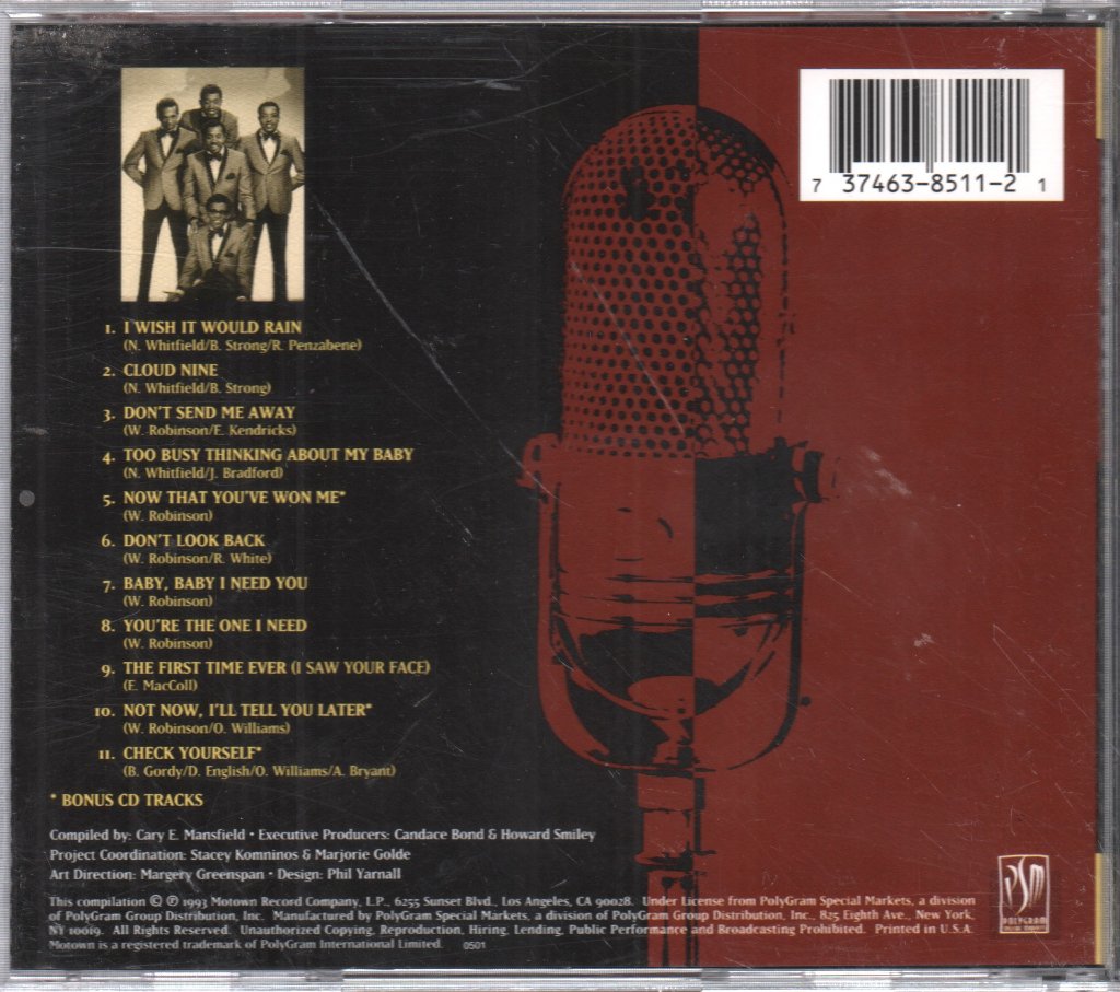 Temptations - Cloud Nine · I Wish It Would Rain - Cd