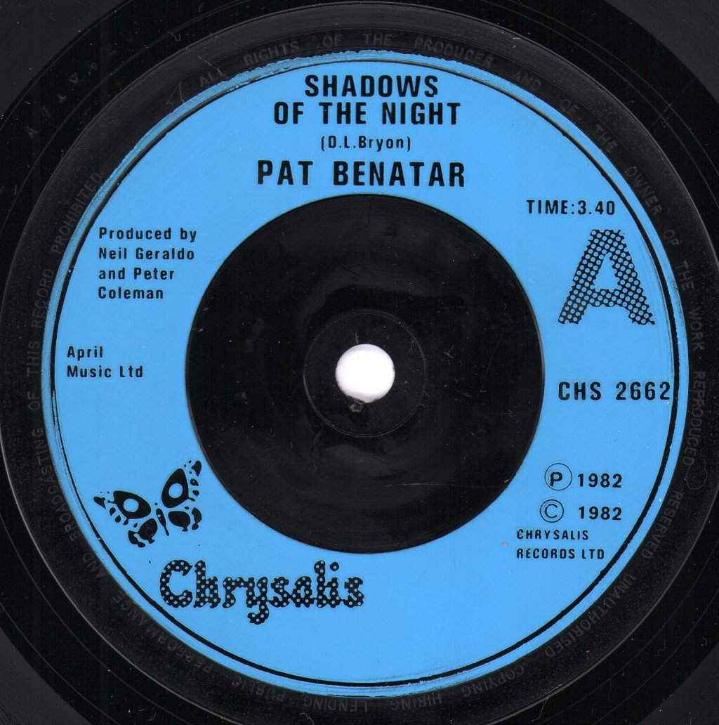 Pat Benatar - Shadows Of The Night - 7 Inch