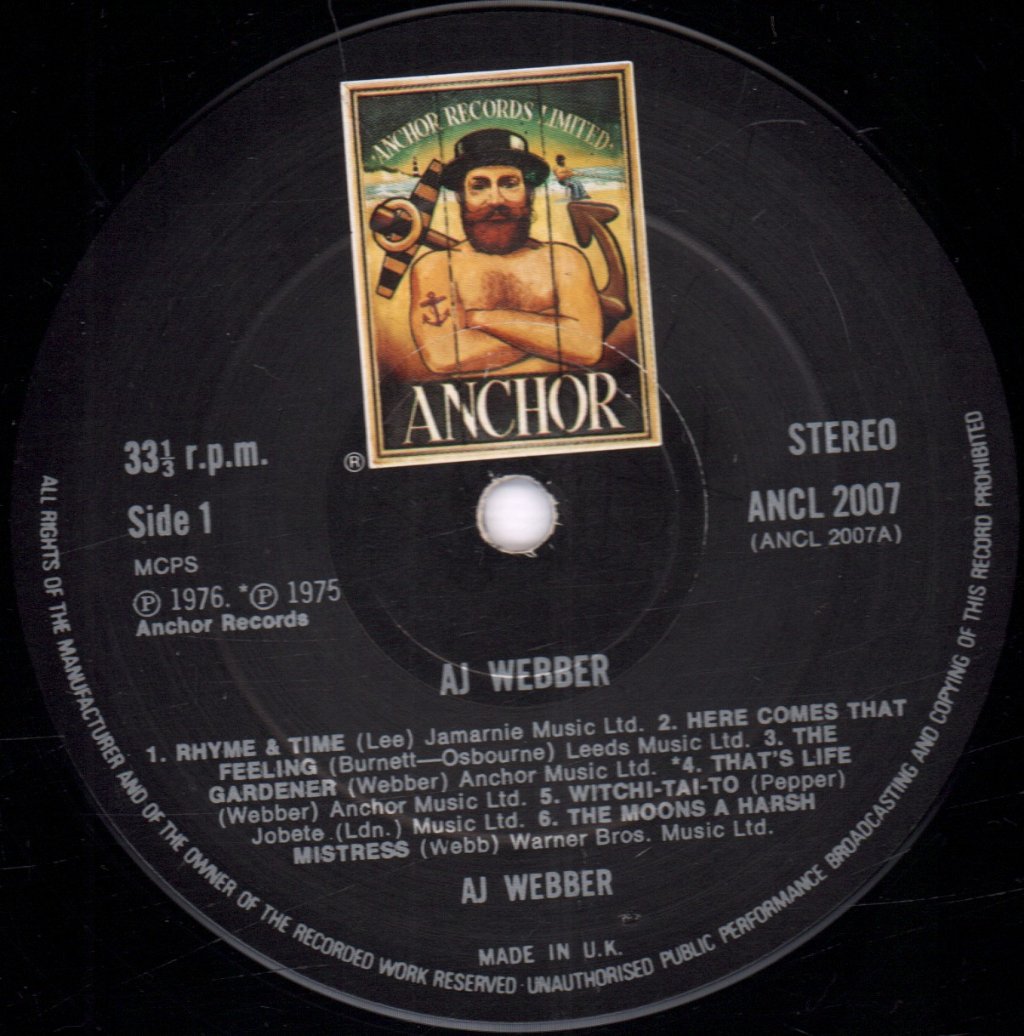 Aj Webber - Aj Webber - Lp