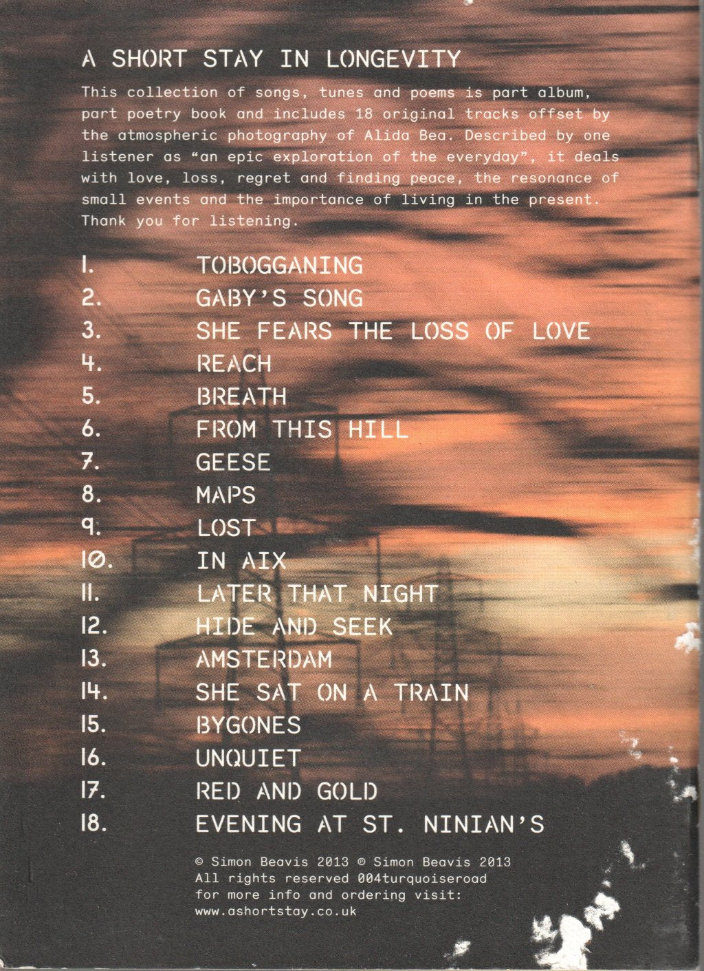 simon beavis - a short stay in longevity - Cd