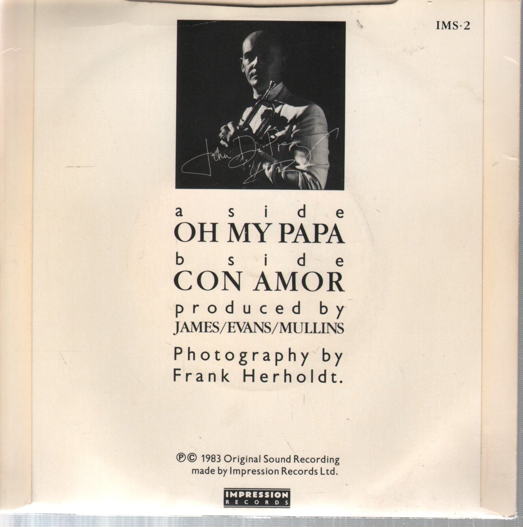John Du Prez - Oh My Papa - 7 Inch
