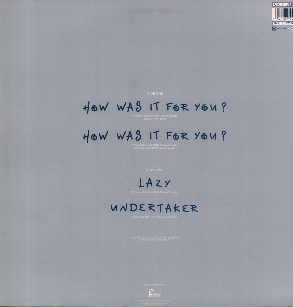 James - How Was It For You - 12 Inch