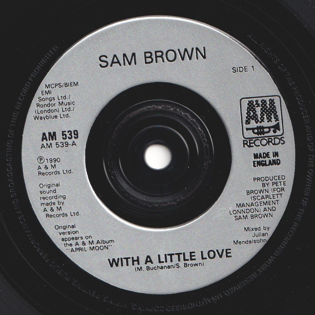 Sam Brown - With A Little Love - 7 Inch