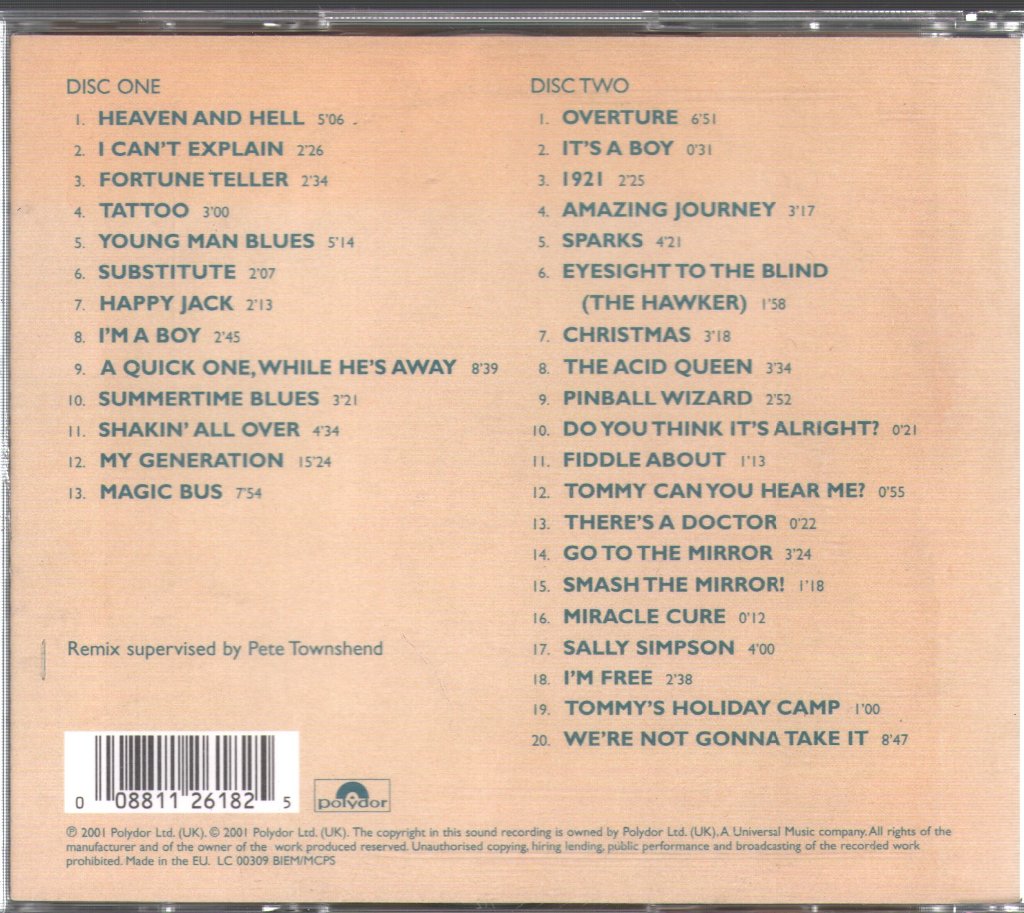 Who - Live At Leeds - Double Cd