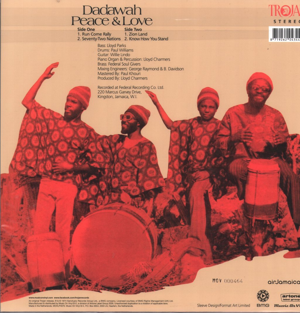Dadawah - Peace and Love - Wadadasow - Lp