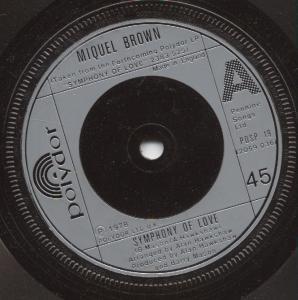 Miquel Brown - Symphony Of Love - 7 Inch
