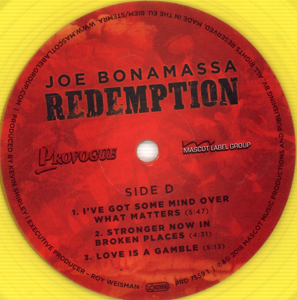 Joe Bonamassa - Redemption - Double Lp