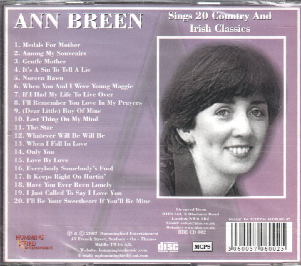 Ann Breen - Sings 20 Country And Irish Classics - Cd