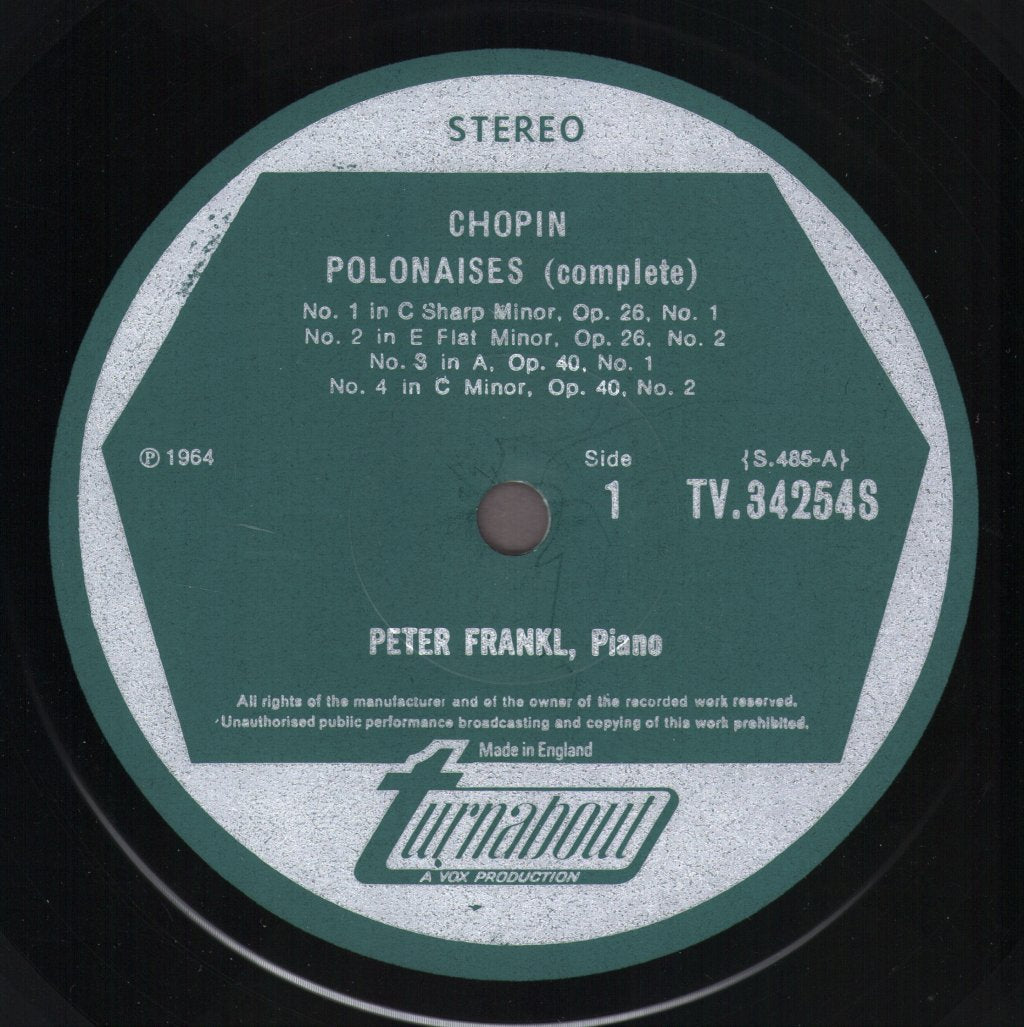 Peter Frankl - Chopin - Polonaises Volume 1 - Lp