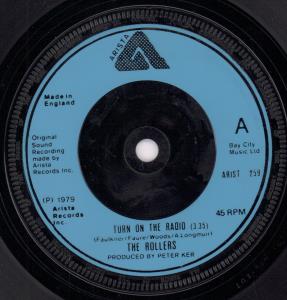 Rollers - Turn On The Radio - 7 Inch