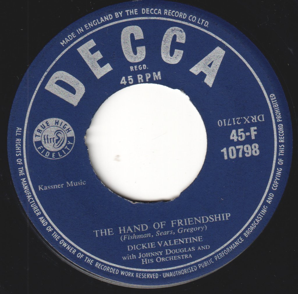 Dickie Valentine - Christmas Island - 7 Inch